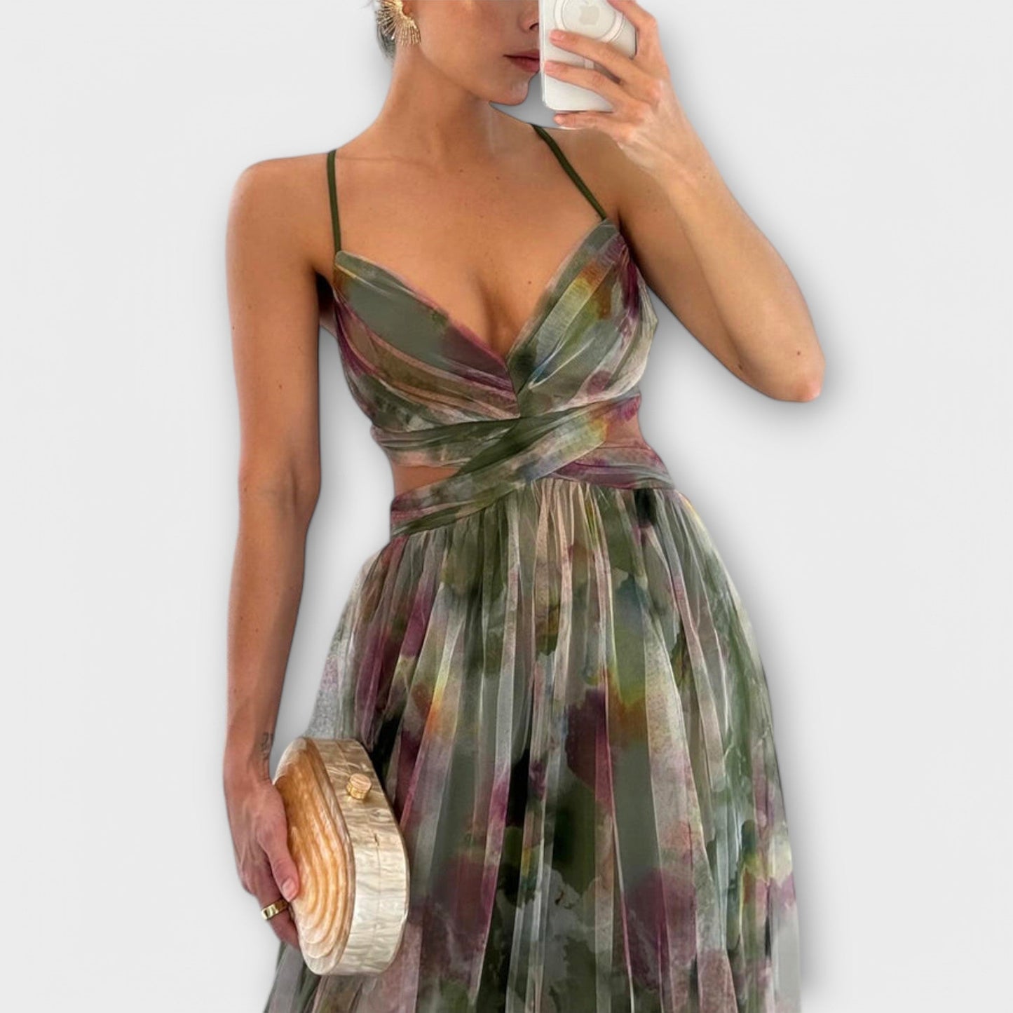 Annai Mesh Maxijurk – Elegant en Nauwsluitend