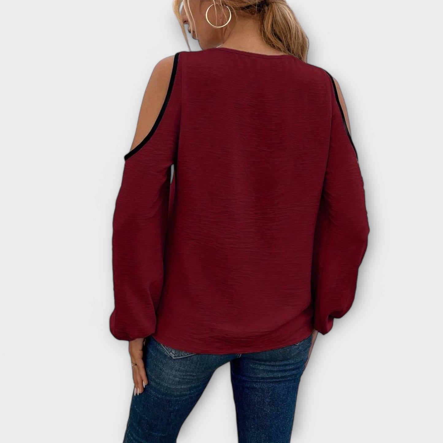 Scarlett - Blouse met vierkante halslijn