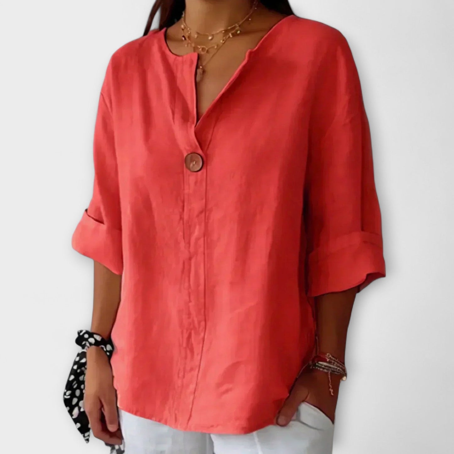 Nicole – Stijlvolle Blouse met V-hals
