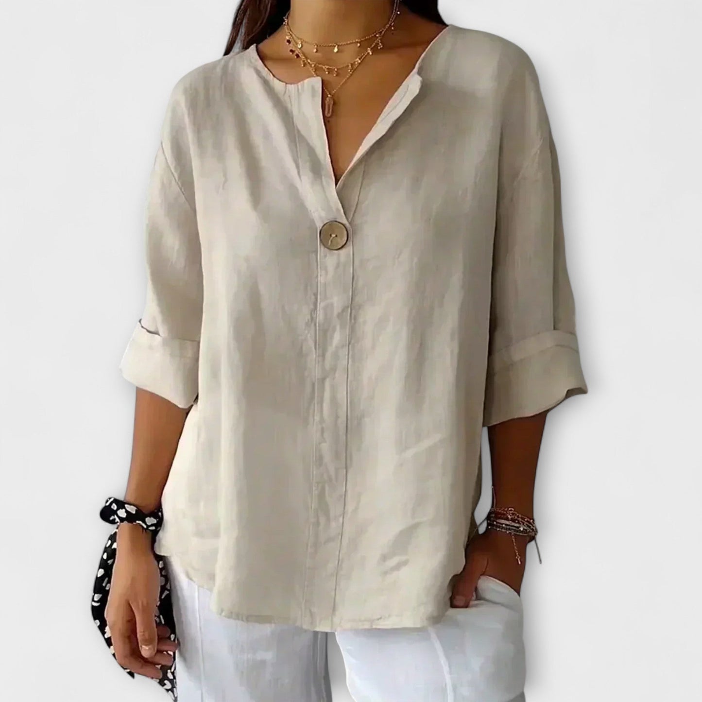 Nicole – Stijlvolle Blouse met V-hals