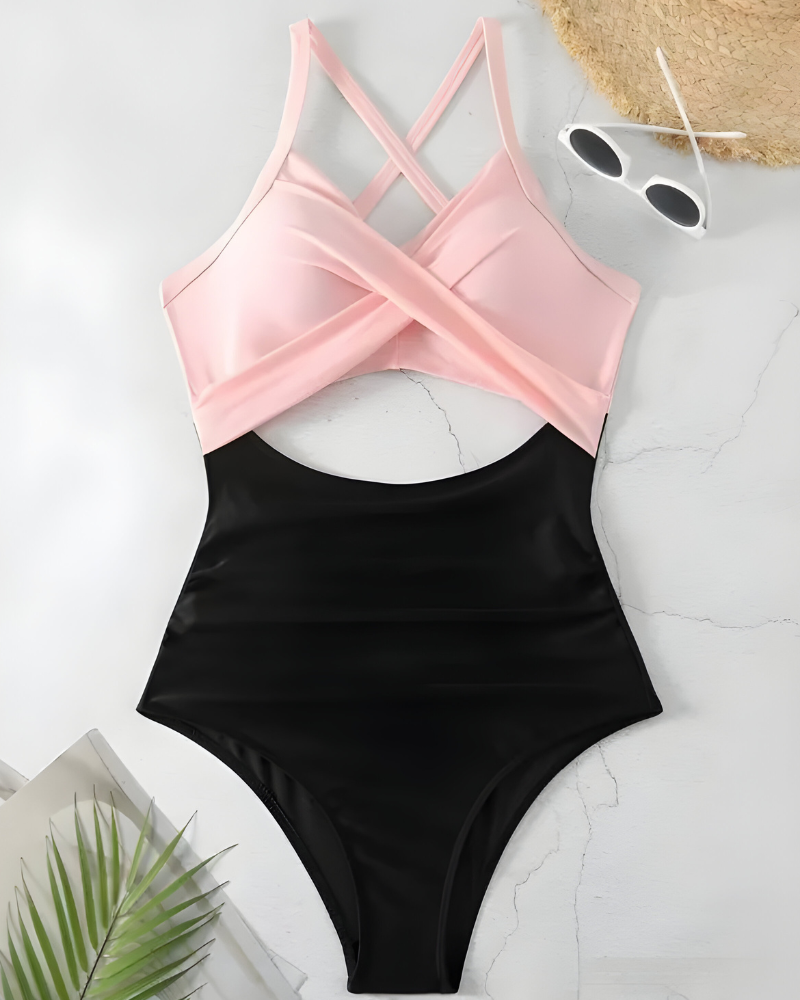 Selena™ | Elegant corrigerend badpak met cut-out design