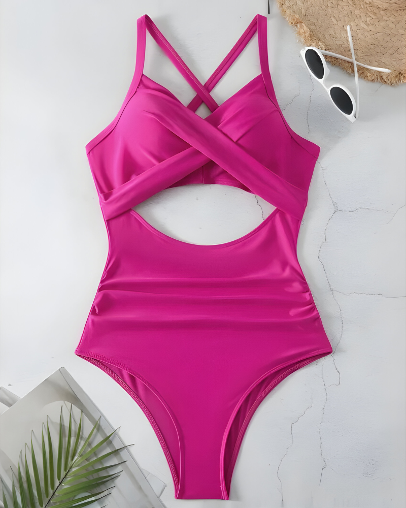 Selena™ | Elegant corrigerend badpak met cut-out design