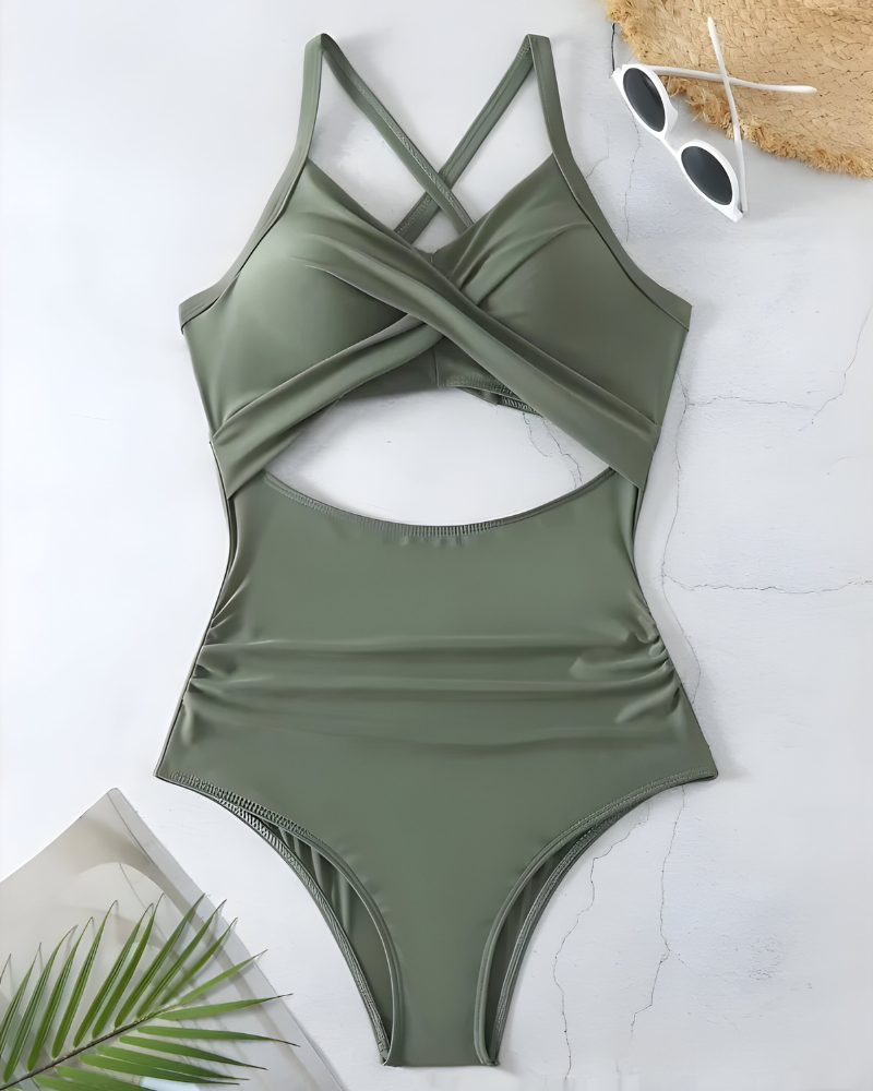 Selena™ | Elegant corrigerend badpak met cut-out design