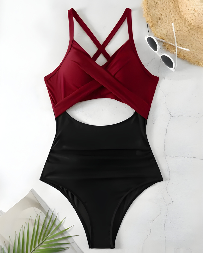 Selena™ | Elegant corrigerend badpak met cut-out design