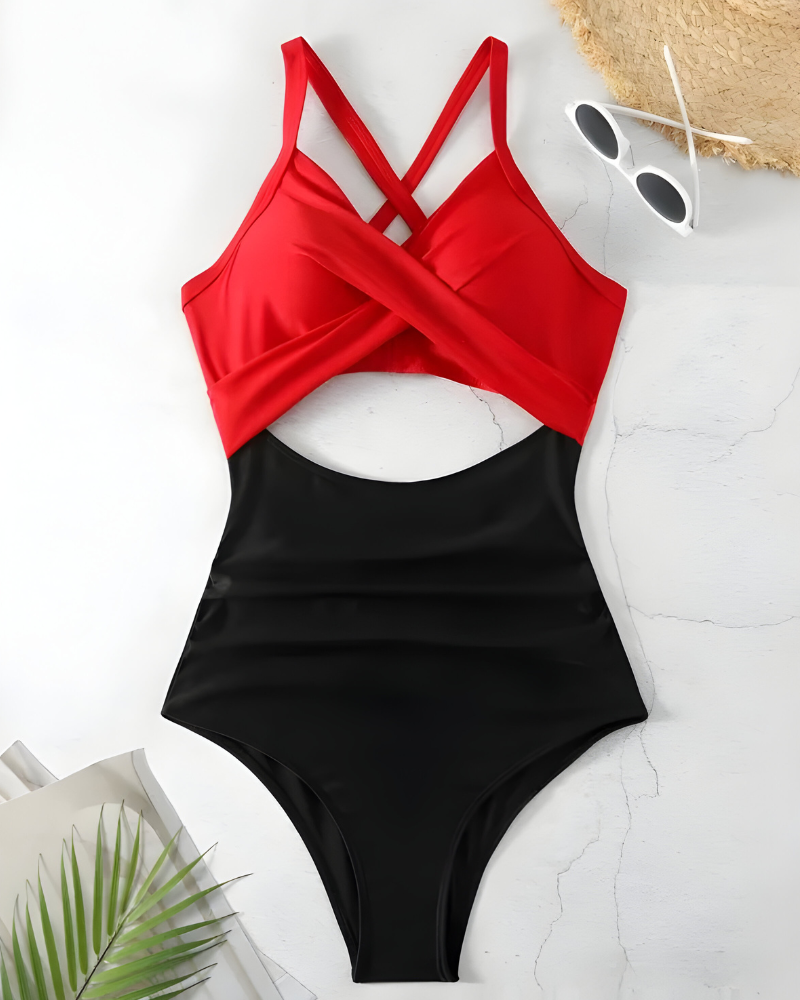 Selena™ | Elegant corrigerend badpak met cut-out design
