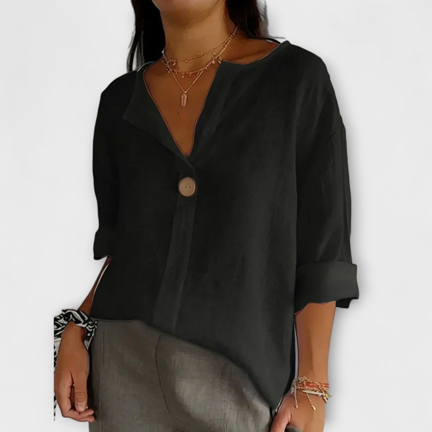 Nicole – Stijlvolle Blouse met V-hals