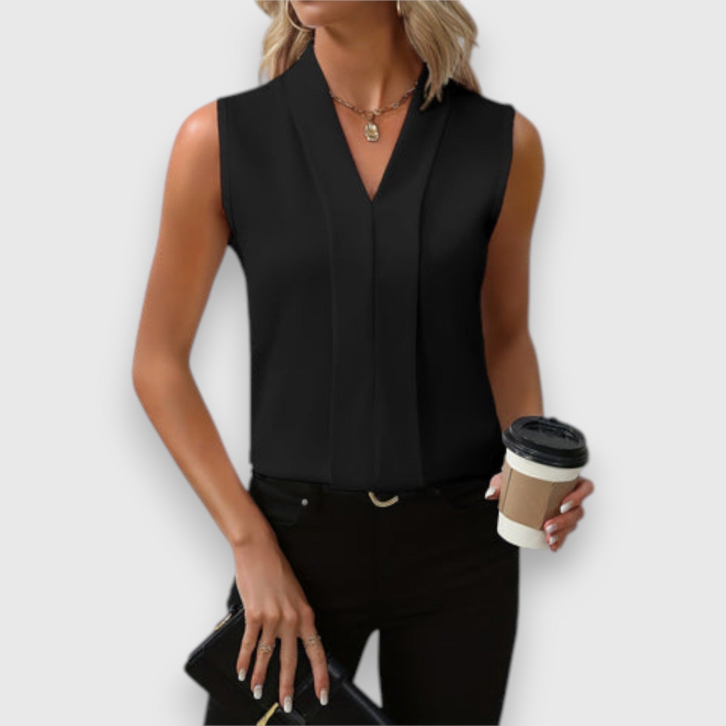 Olivia – Mouwloze Top