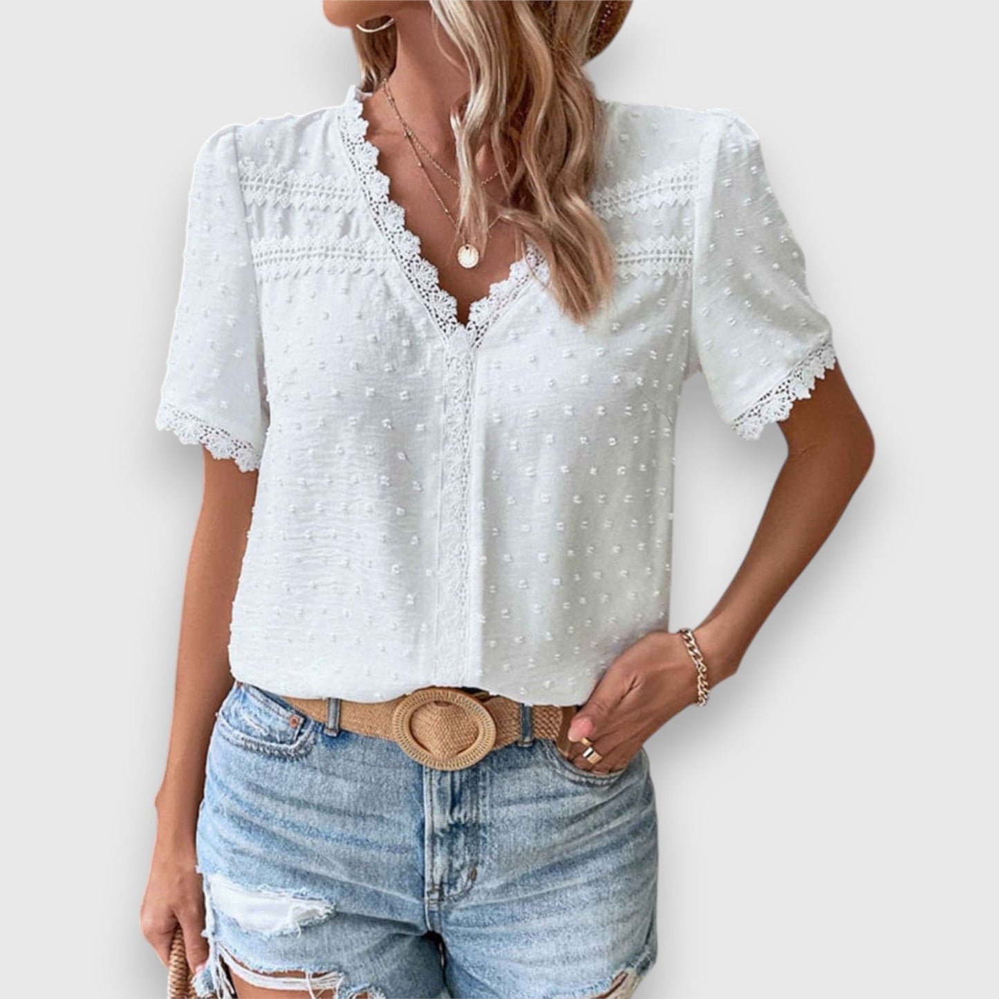 Wassa – Blouse met kant