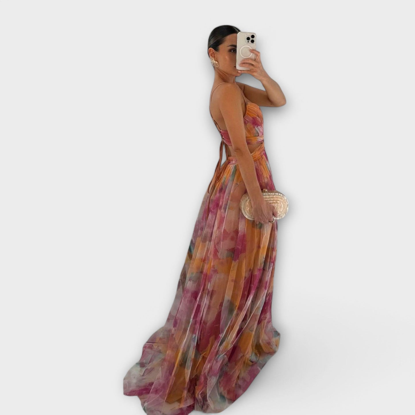 Annai Mesh Maxijurk – Elegant en Nauwsluitend