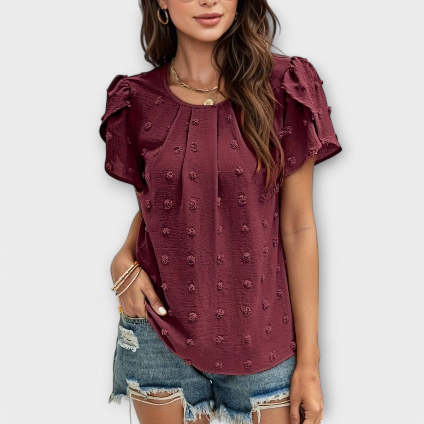 Charlotte – De perfecte polkadotblouse