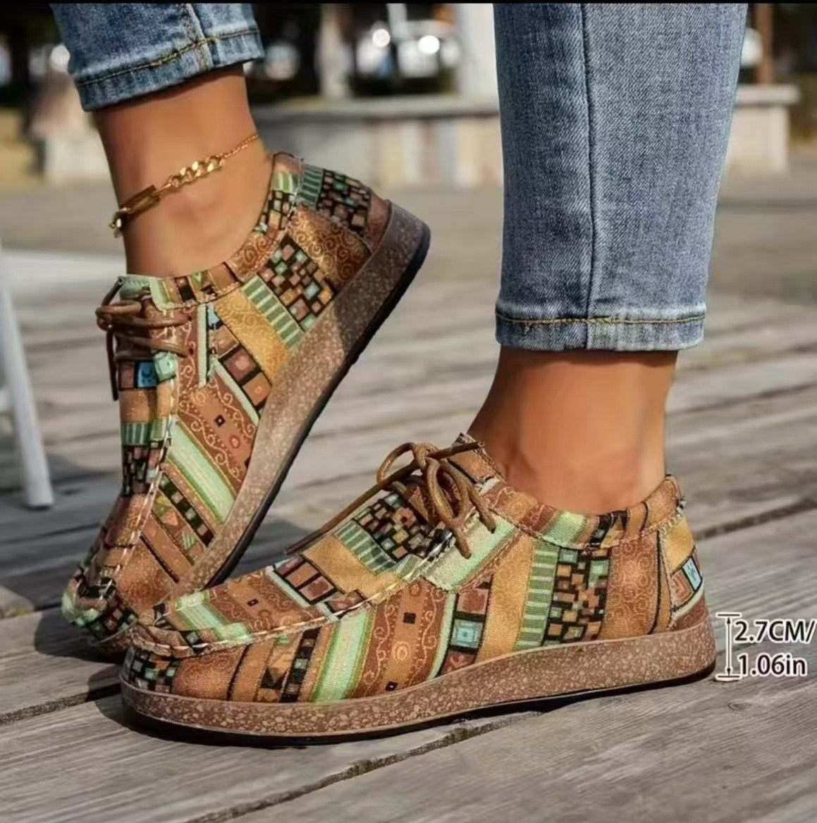 Doutzen™ | Kleurrijke Retro Damesschoenen