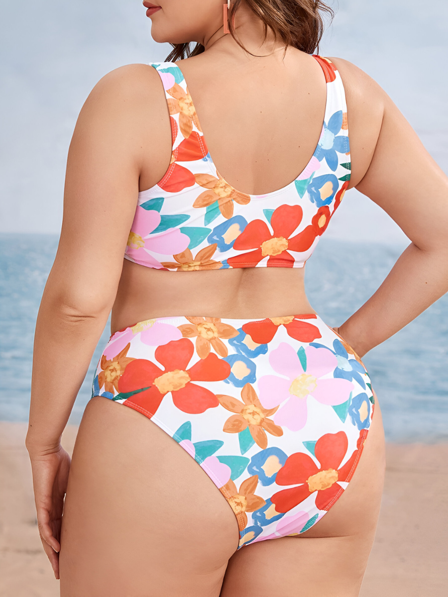 Vivy™ | Plus Size Rekbare Bikini met Buikcontrole