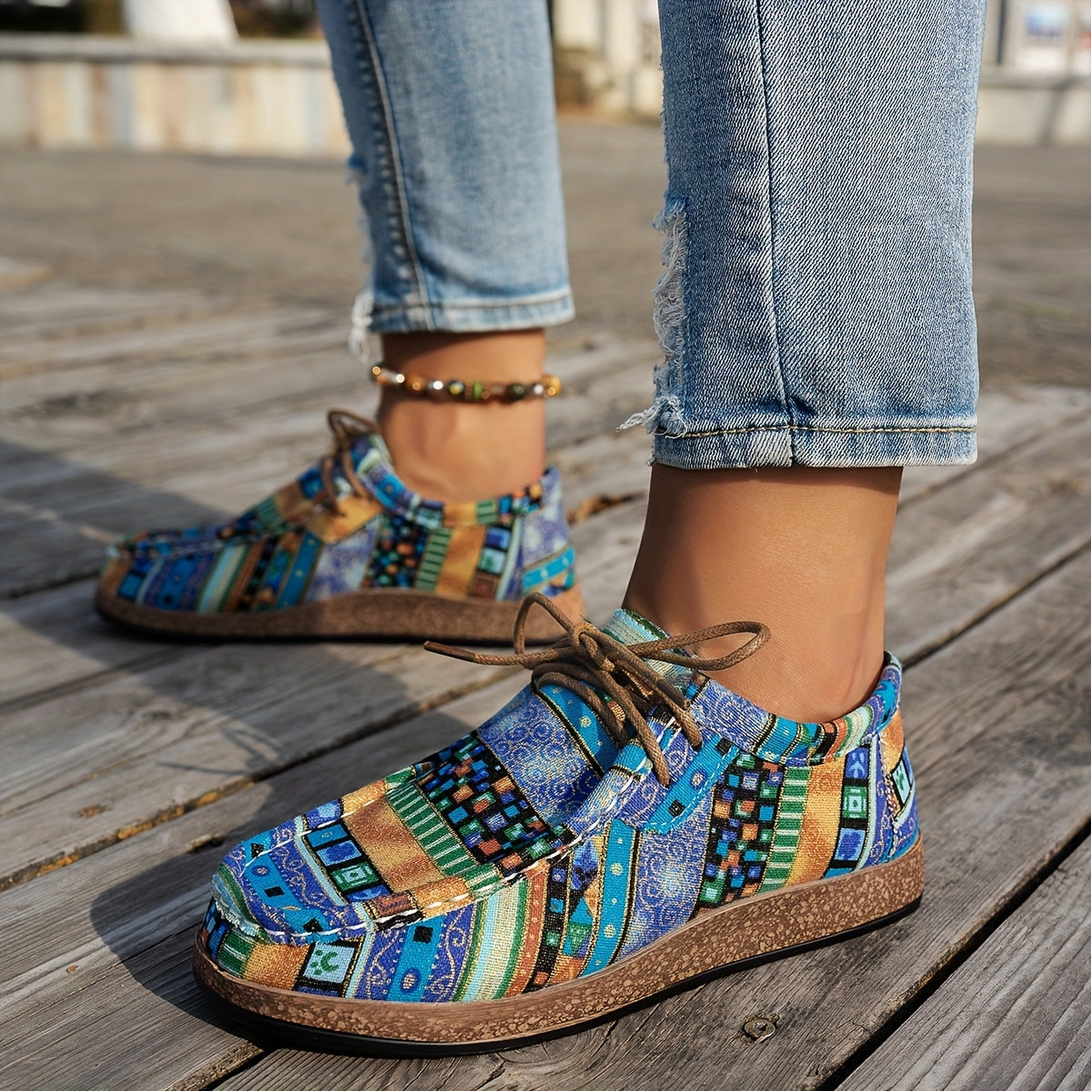 Doutzen™ | Kleurrijke Retro Damesschoenen