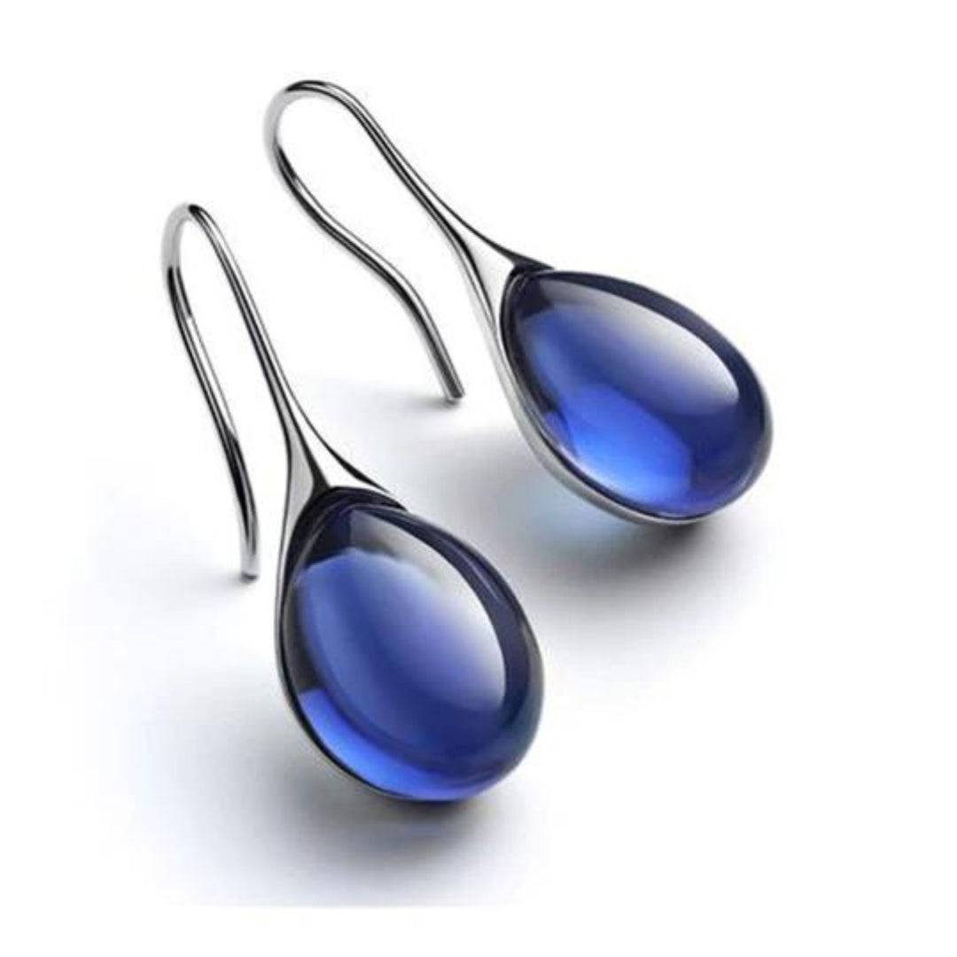 Crystal Drop Oorbellen in Gold and Silver