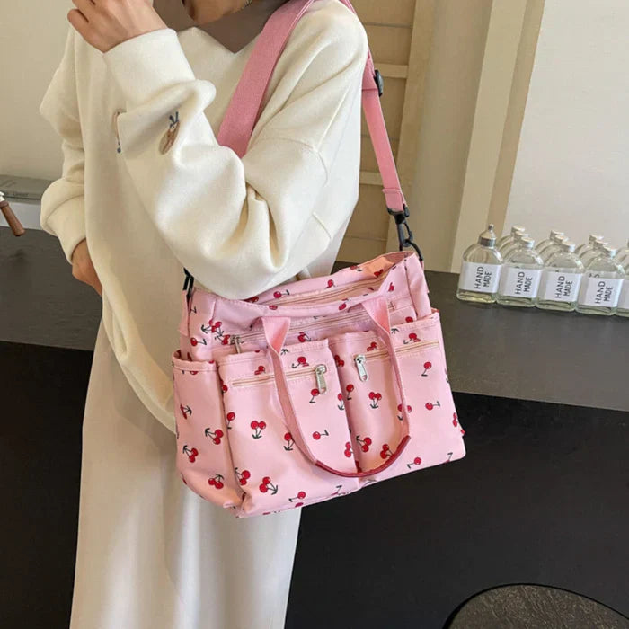 cherry cord tote | Schoudertas