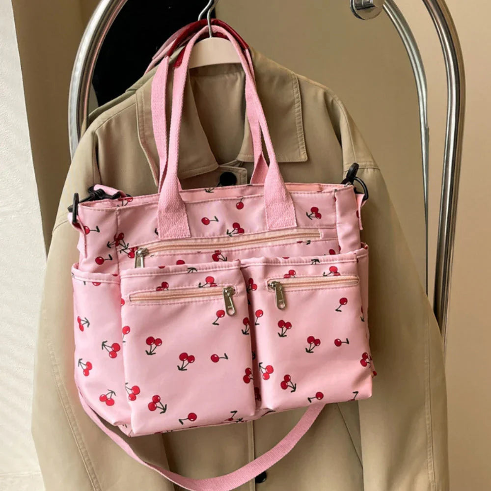cherry cord tote | Schoudertas