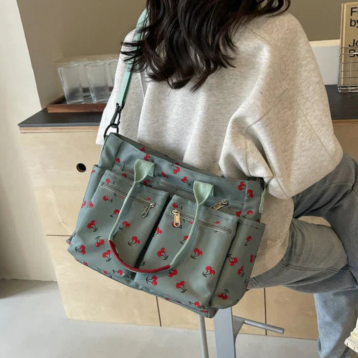 cherry cord tote | Schoudertas