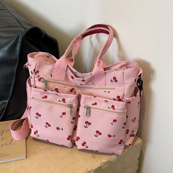 cherry cord tote | Schoudertas
