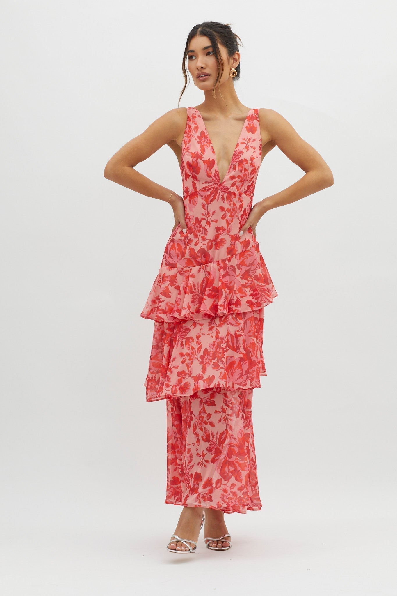 Faye™ | Bloom Shift Midi Jurk