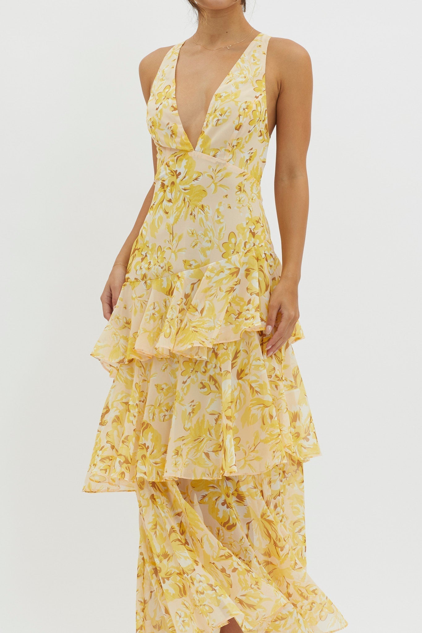 Faye™ | Bloom Shift Midi Jurk