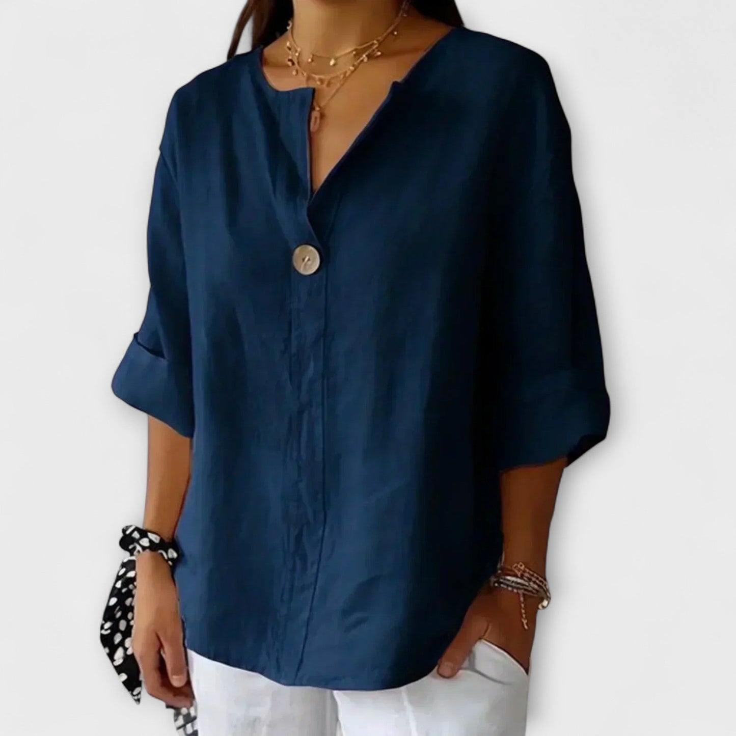 Nicole – Stijlvolle Blouse met V-hals
