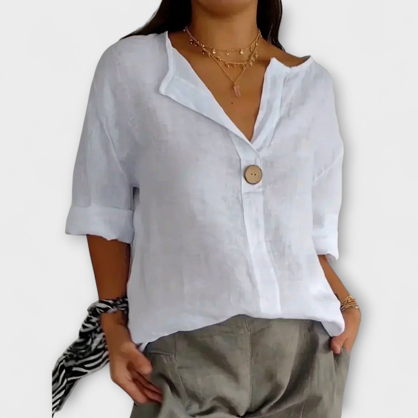 Nicole – Stijlvolle Blouse met V-hals