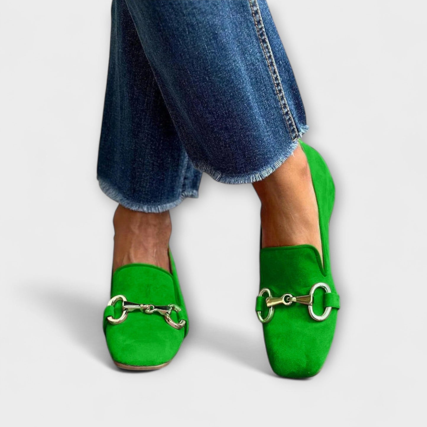 Taliah – Loafers met vierkante neus en gesp