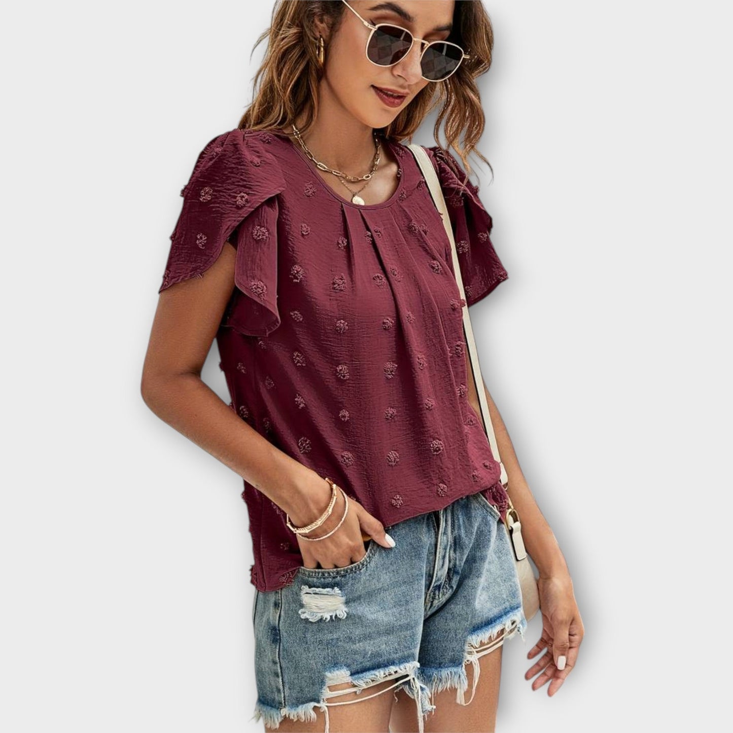 Charlotte – De perfecte polkadotblouse