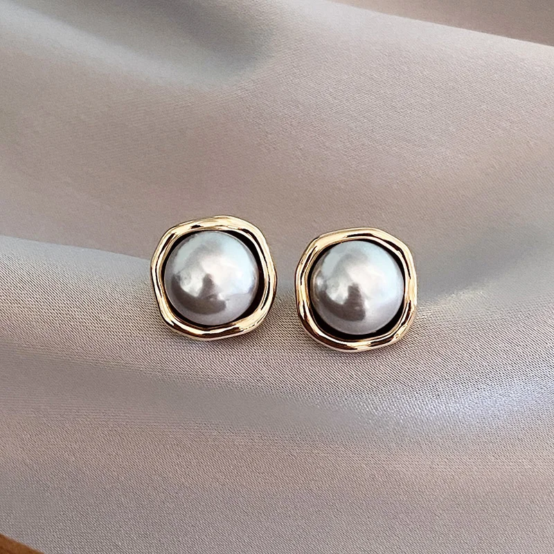 Elegant Black Pearl Oorbellen