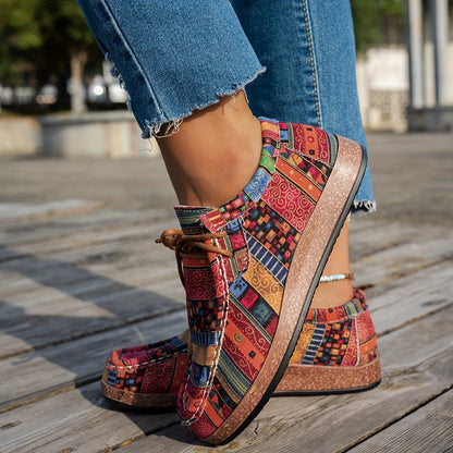 Doutzen™ | Kleurrijke Retro Damesschoenen