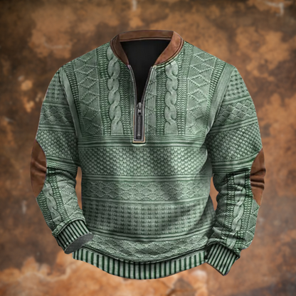 Anton – Gebreide Trui met Ritsdetail