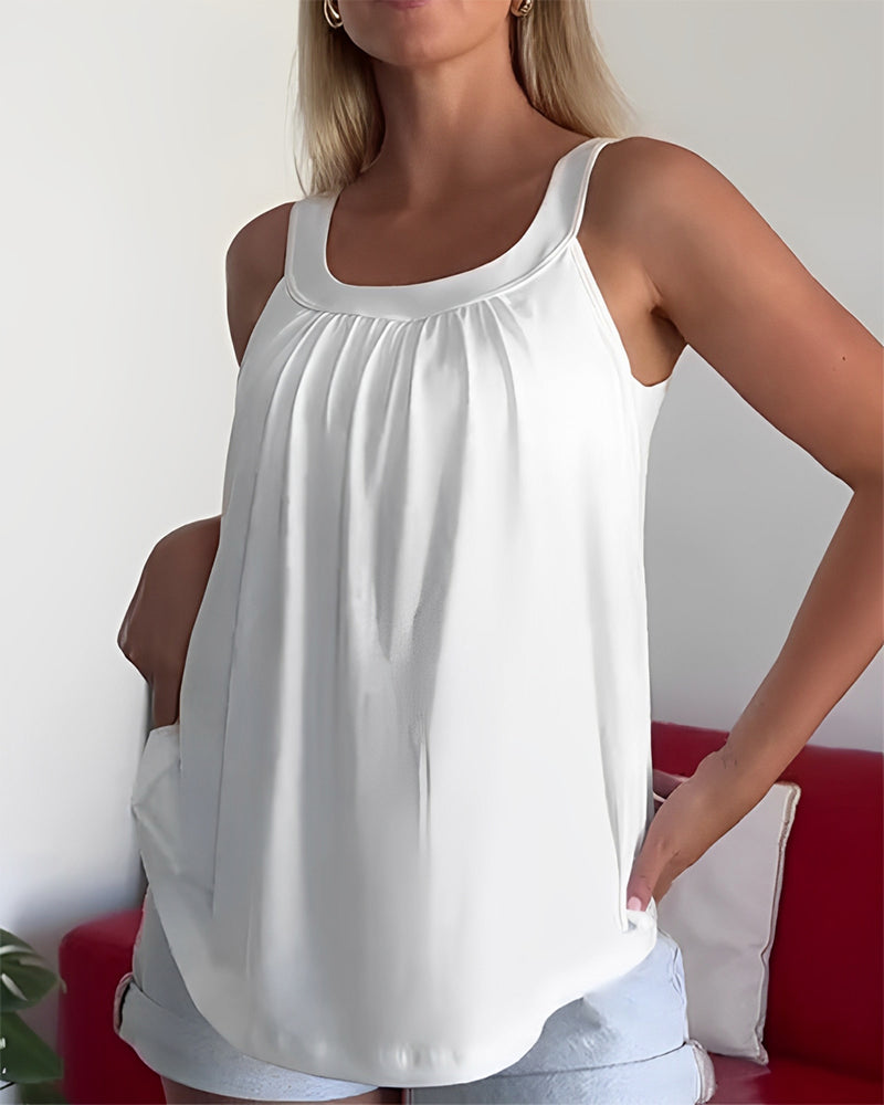 Topje Strapless Geplooid Effen Kleur