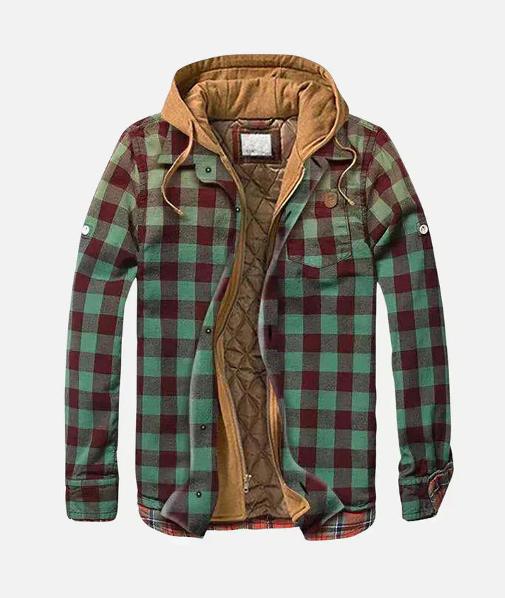 Alain – Geruite patchwork jas