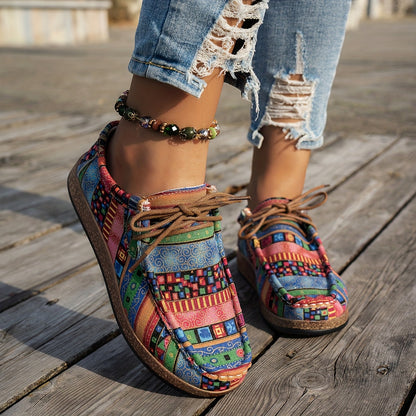 Doutzen™ | Kleurrijke Retro Damesschoenen
