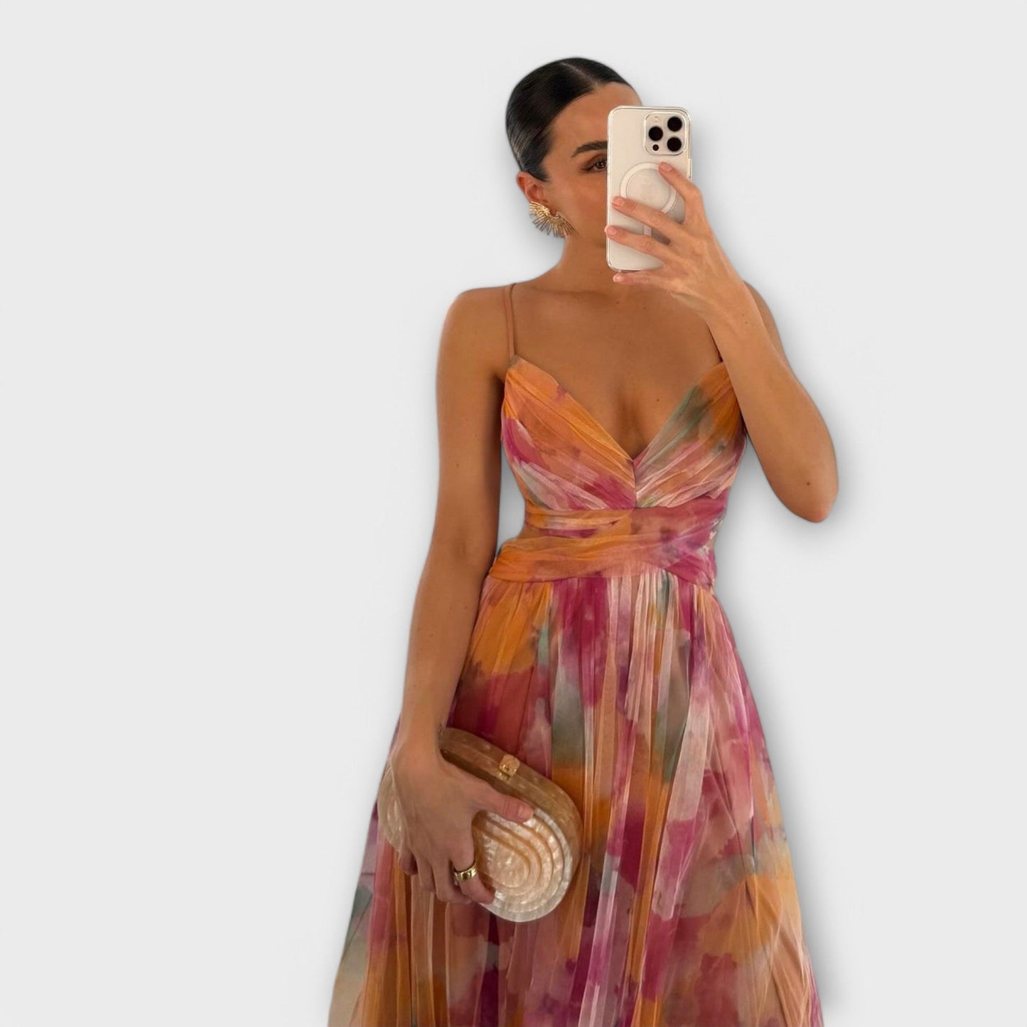 Annai Mesh Maxijurk – Elegant en Nauwsluitend