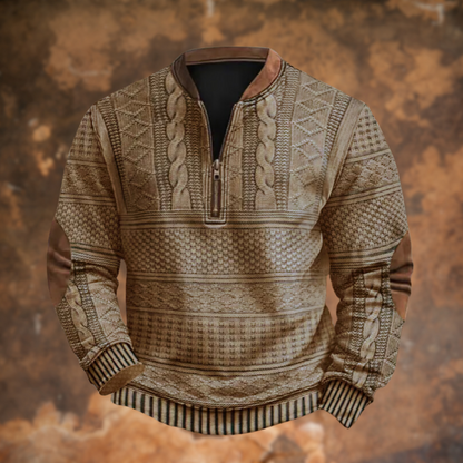 Anton – Gebreide Trui met Ritsdetail