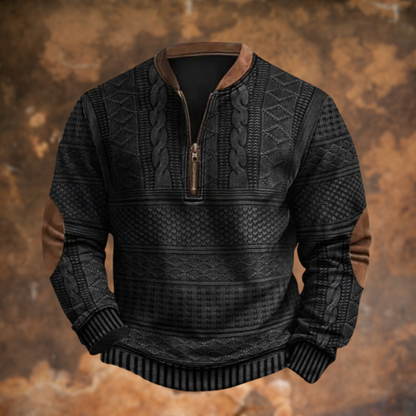 Anton – Gebreide Trui met Ritsdetail