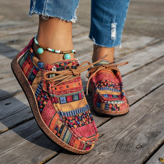 Doutzen™ | Kleurrijke Retro Damesschoenen