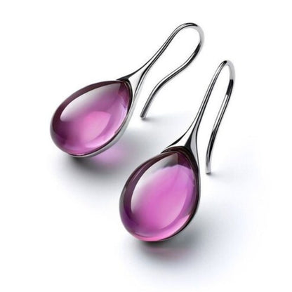 Crystal Drop Oorbellen in Gold and Silver