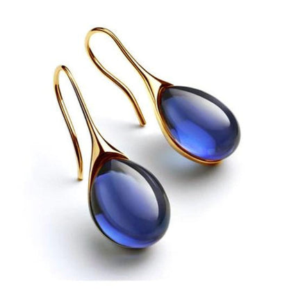 Crystal Drop Oorbellen in Gold and Silver