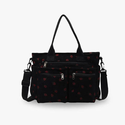 strawberry cord tote | Schoudertas