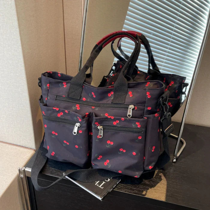 cherry cord tote | Schoudertas