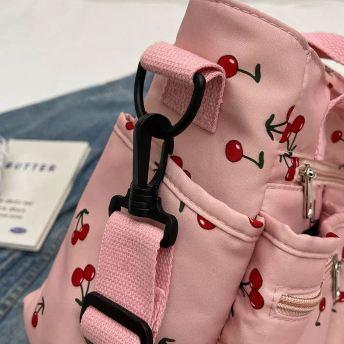 cherry cord tote | Schoudertas