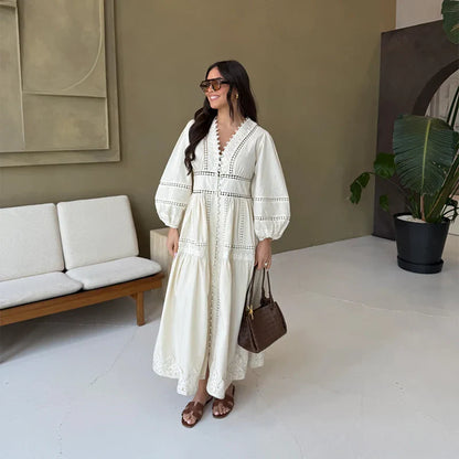 Doutzen™ | Mirella – Geborduurde Maxi Jurk