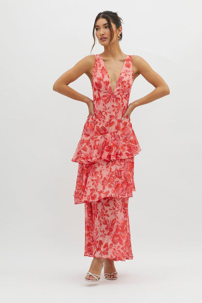 Faye™ | Bloom Shift Midi Jurk