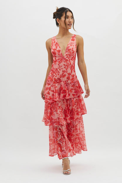 Faye™ | Bloom Shift Midi Jurk