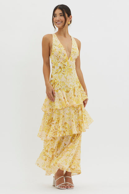 Faye™ | Bloom Shift Midi Jurk