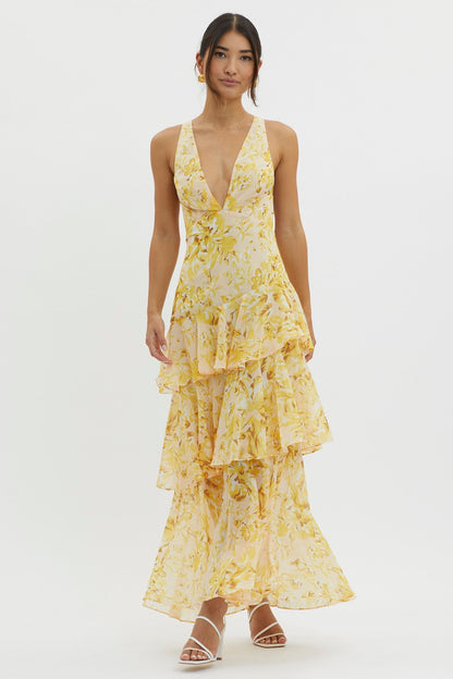 Faye™ | Bloom Shift Midi Jurk