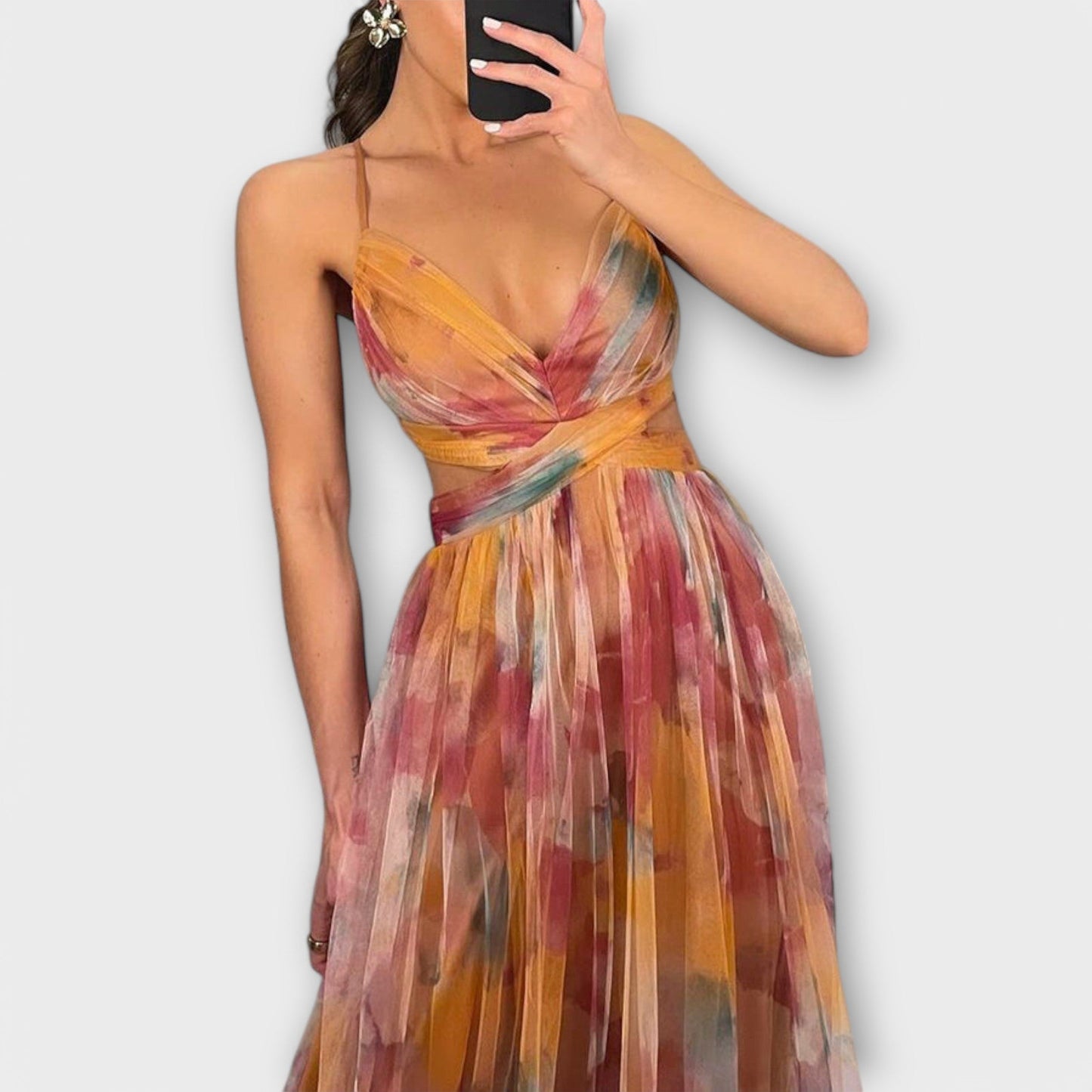 Annai Mesh Maxijurk – Elegant en Nauwsluitend
