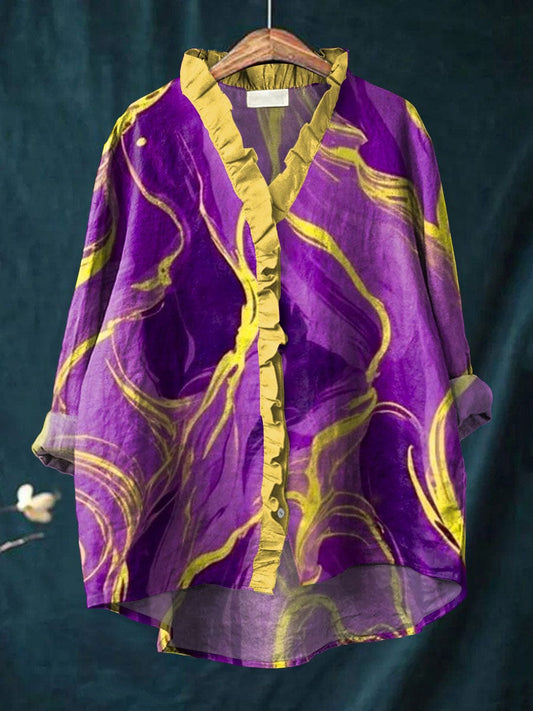 Bonnie™ - Blouse met sierlijke krulpatronen